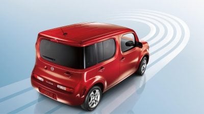 Nissan cube shown in Cayenne Red