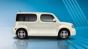 Nissan cube Exterior, Side Profile, Shown in Pearl White