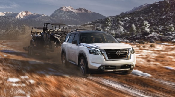 Nissan Off Road SUV Towing ATVs