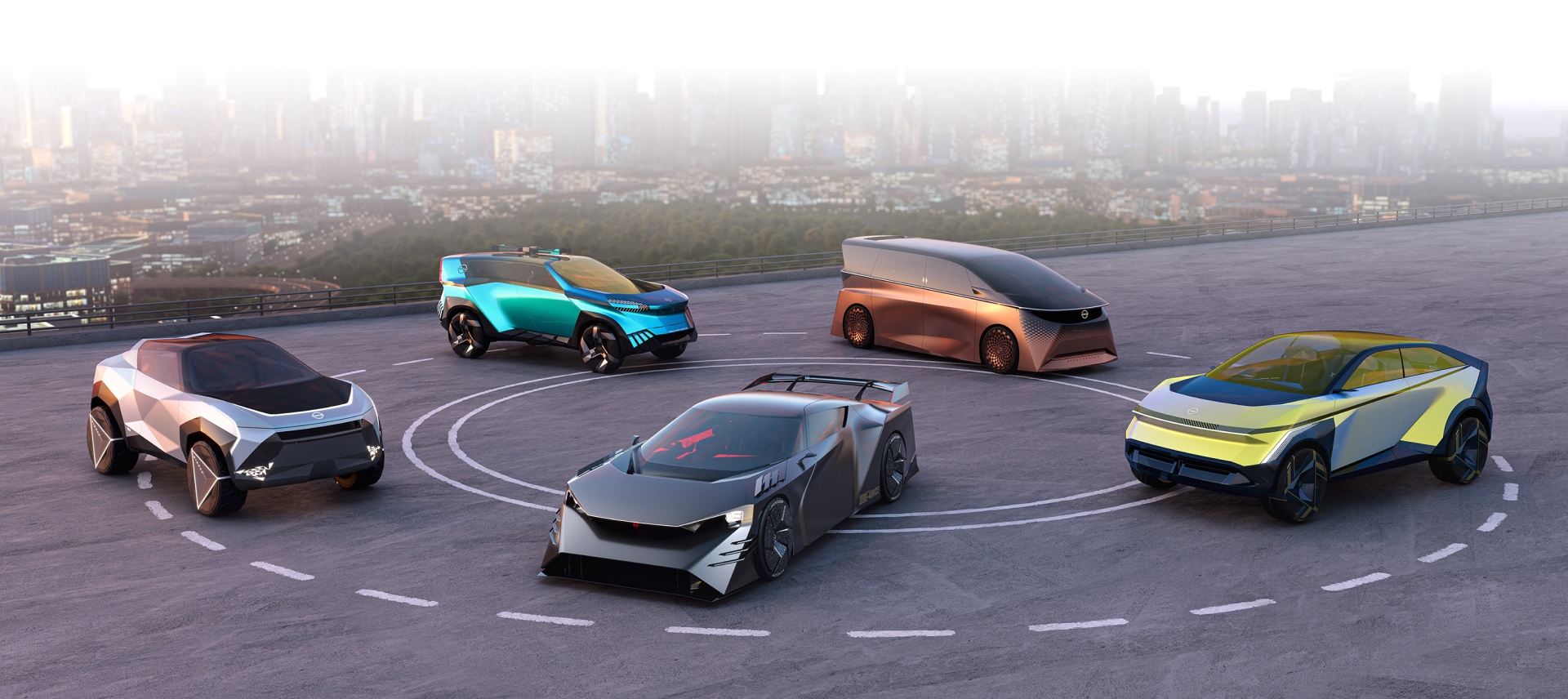 Gama de autos futuros y vehículos concepto de Nissan