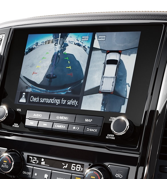 2024 Nissan TITAN intelligent around view monitor screen and backup camera 