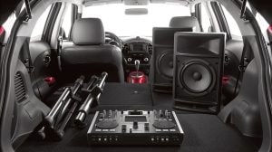 2017 Nissan JUKE SL interior highlighting rear cargo space