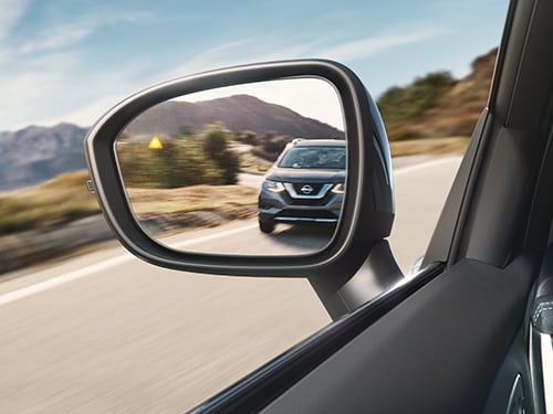2024 Nissan Rogue detail of right rearview mirror