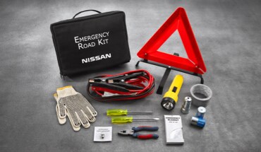 Nissan vehicle emergency road kit