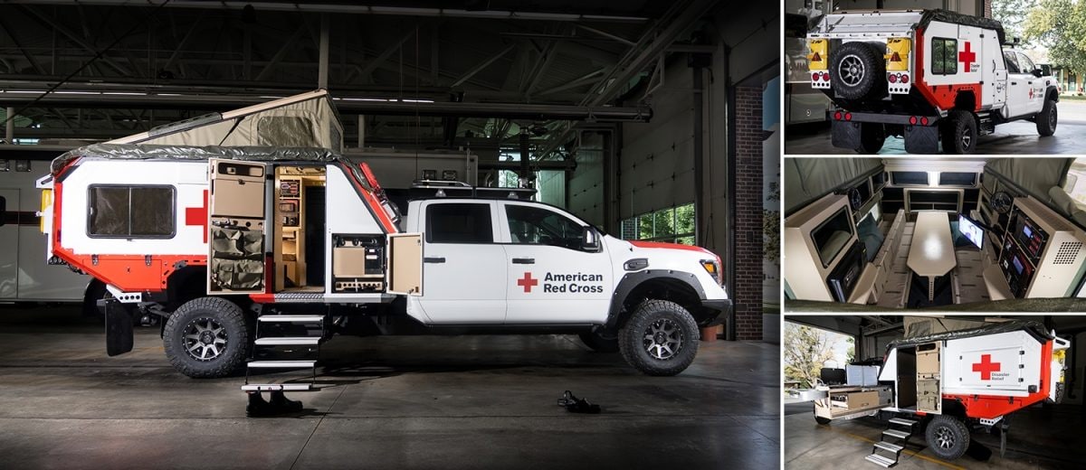 Custom Nissan TITAN truck for the American Red Cross