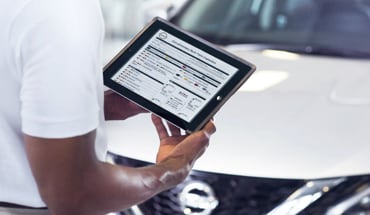 Nissan Security Plus Extended Protection Plan On Tablet