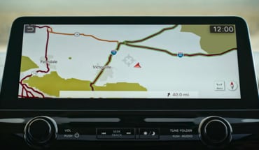 Touch Screen Showing Navigation