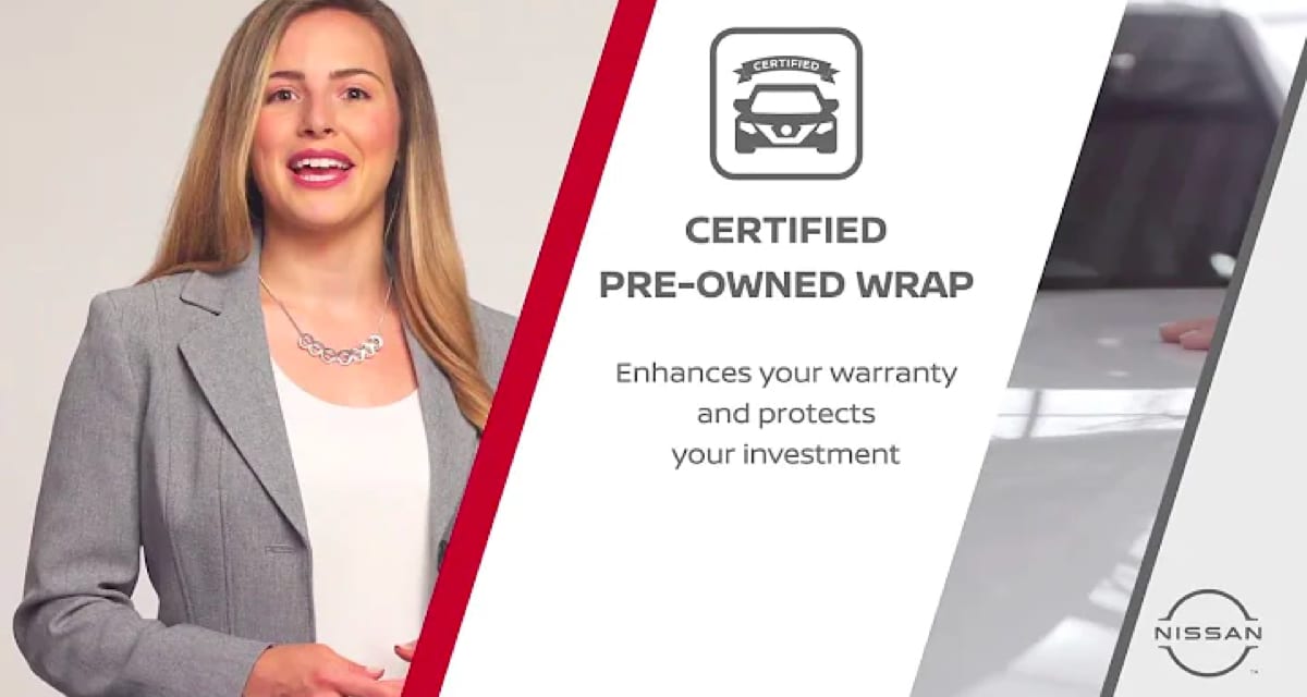 Nissan owners certified pre-owned wrap