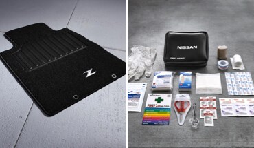 Nissan 370Z Carpeted Floor Mats and First-aid Kit