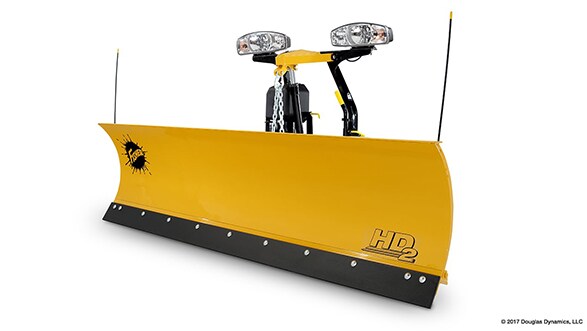 2021 Nissan Titan aftermarket snow plow by Fisher Plows