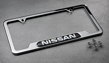 2021 Nissan TITAN Nissan chrome license plate frame and  valve stem caps package