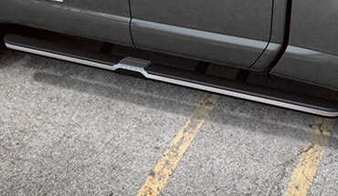 2021 Nissan TITAN running boards with chrome accents