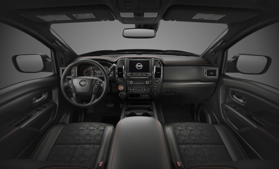 Nissan TITAN interior shown in Charcoal Cloth