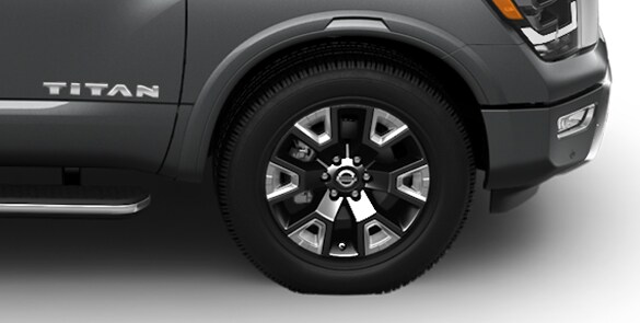 2021 Nissan TITAN 20 inch two-tone painted aluminum-alloy wheels