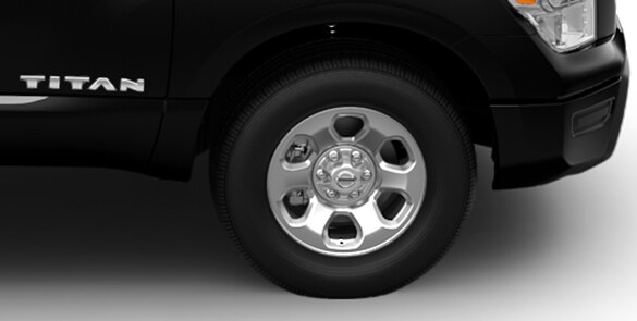 2021 Nissan TITAN 18 inch silver-metallic steel wheels