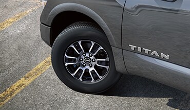 2023 Nissan TITAN 18-inch aluminum-alloy wheels.