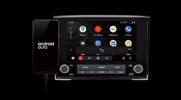 2023 Nissan TITAN Android Auto home screen.