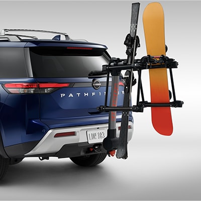 2024 Nissan TITAN affiliated Yakima® HitckSki hitch mount ski adaptor 