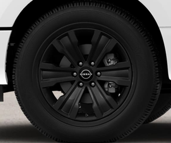 2024 Nissan TITAN Midnight Edition 20-inch black aluminum-alloy wheels