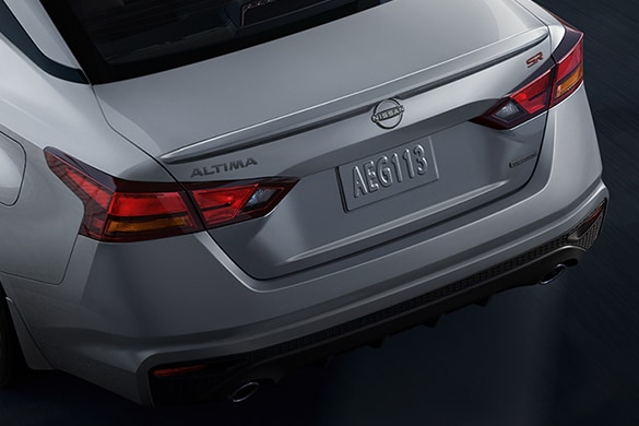 2023 Nissan Altima seen from above illustrating rear spoiler.
