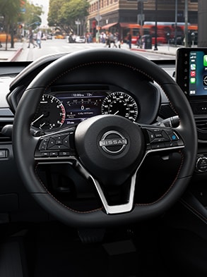 2023 Nissan Altima D-shaped steering wheel.