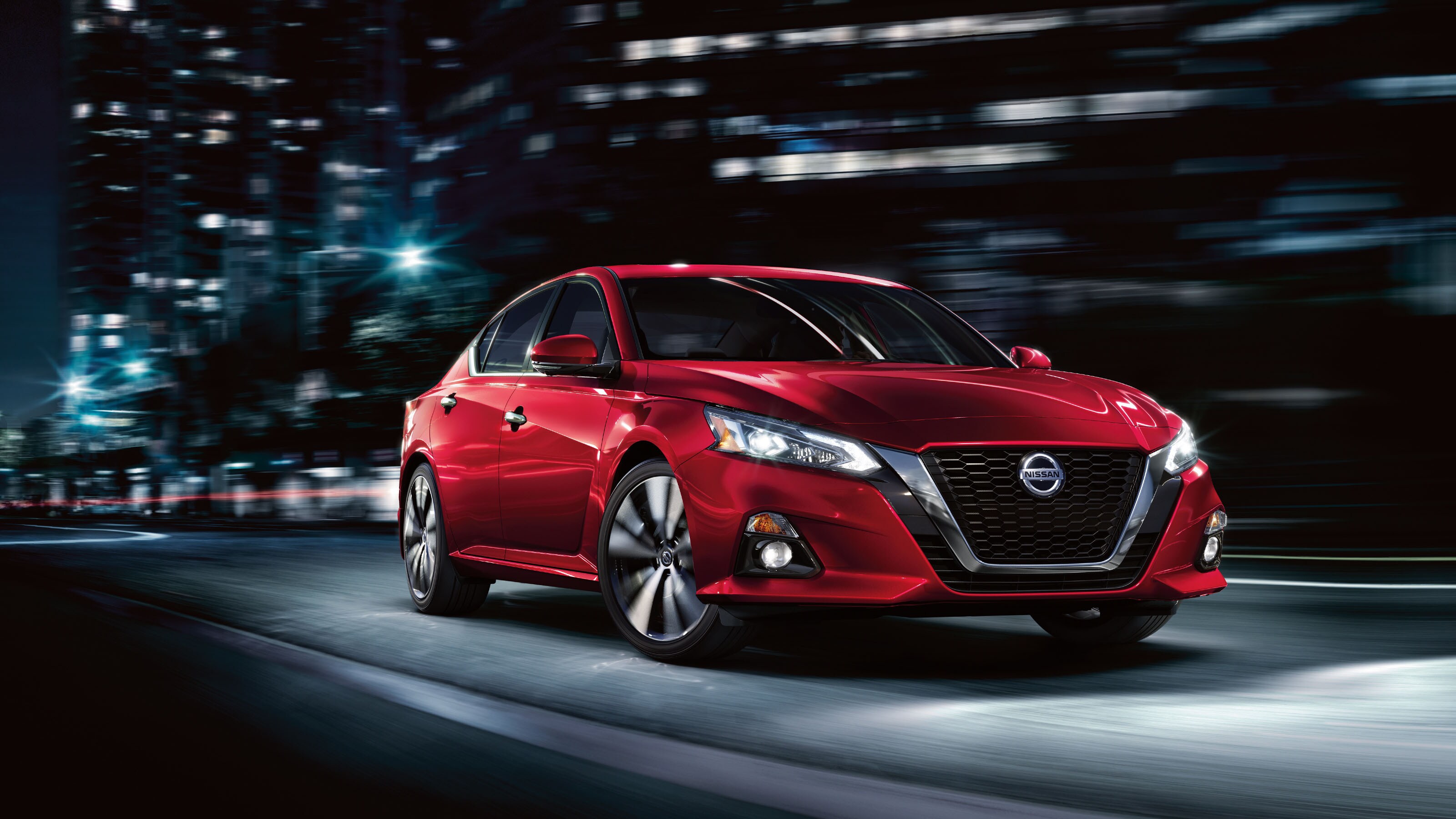2019 Nissan Altima driving on the road