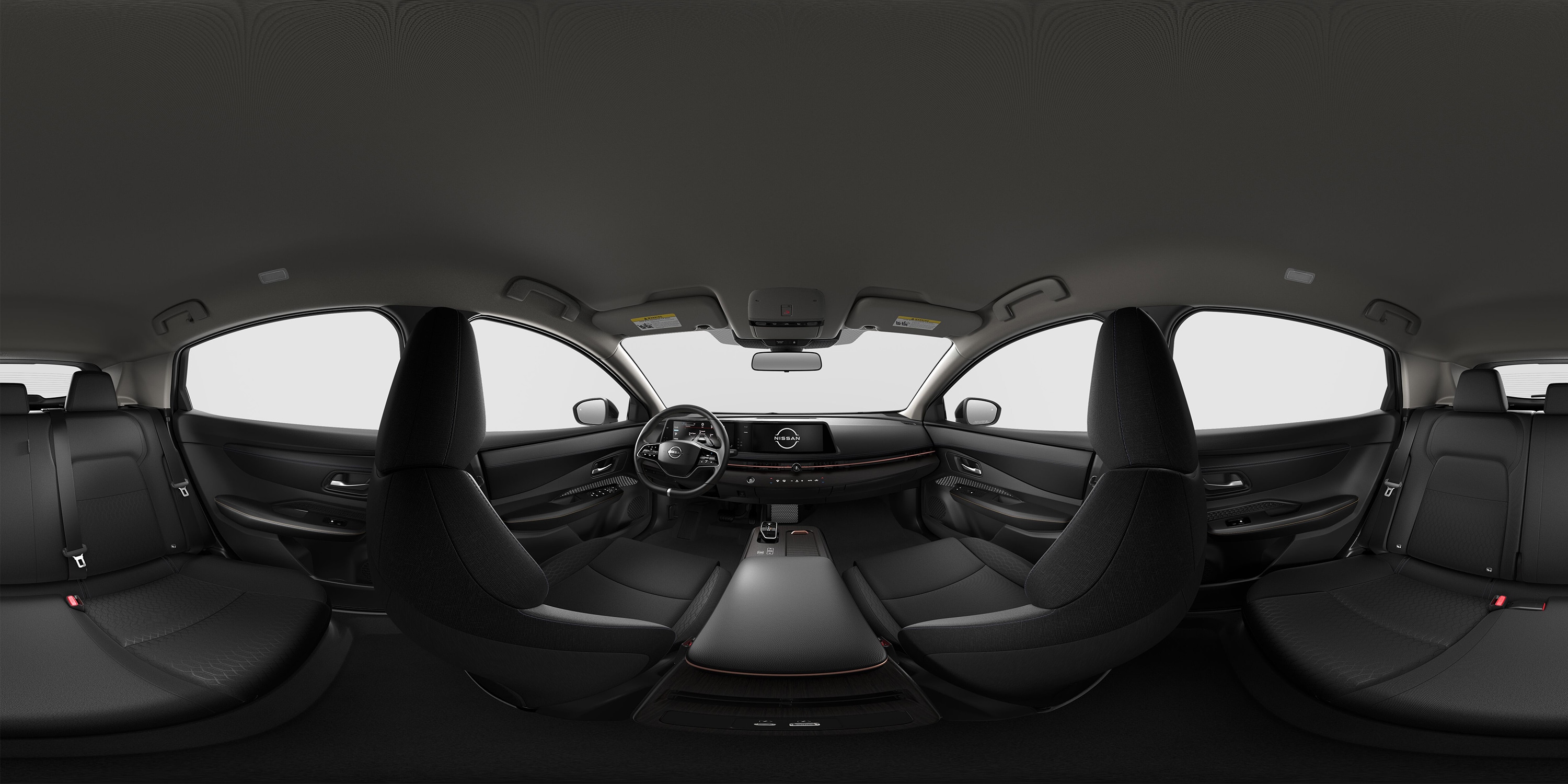 2023 Nissan Ariya interior with Charcoal cloth