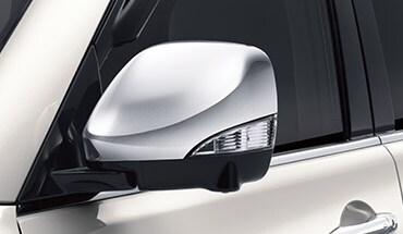 2022 Nissan Armada chrome side mirror covers.