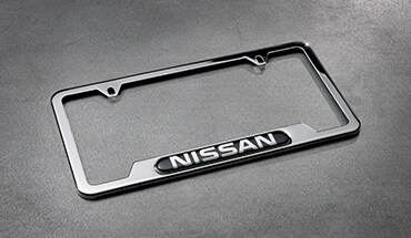 2022 Nissan Armada Nissan stainless steel license plate frame.
