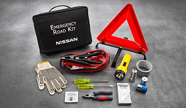 2022 Nissan Armada emergency road kit.