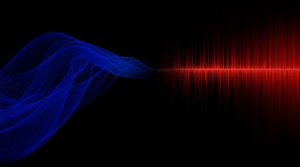 2022 Nissan Armada red and blue sound waves illustrating Bose Audiopilot.
