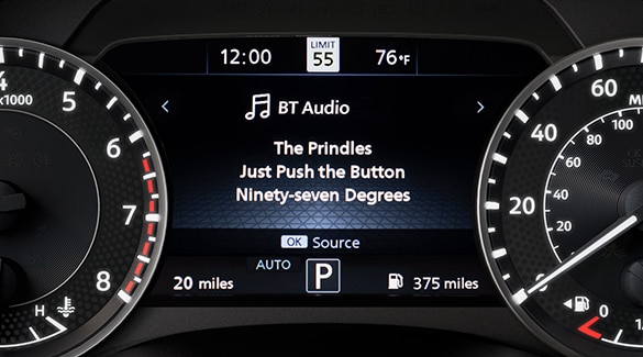 2023 Nissan Armada gauge screen showing advanced-drive assist display.