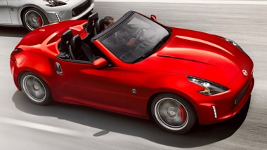 Red 2019 Nissan Convertible Sports Car