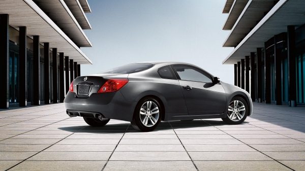 Profile View of an Altima Coupe shown in Gray