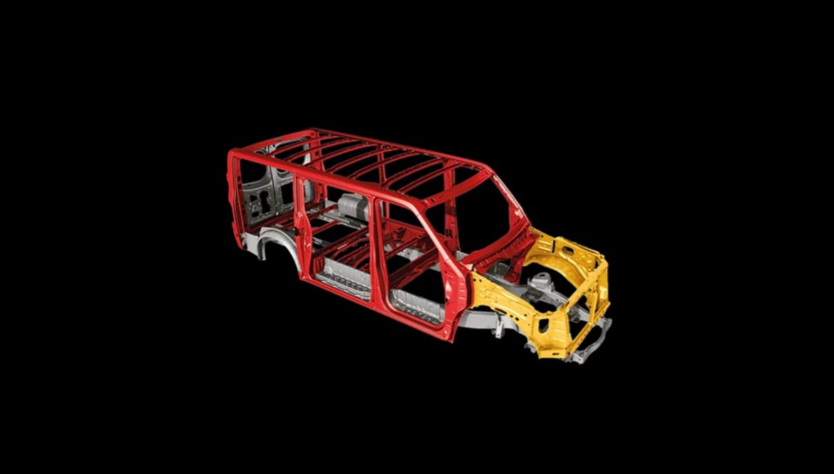 Nissan NV Passenger zone body construction