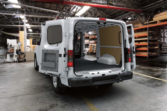 Nissan NV Cargo rear doors open