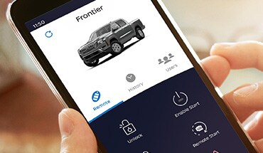 2022 Nissan Frontier virtual key.