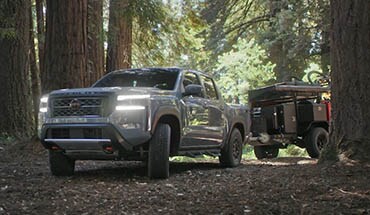 2022 Nissan Frontier in the Forest