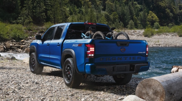 2022 Nissan Frontier with rack aftermarket parts