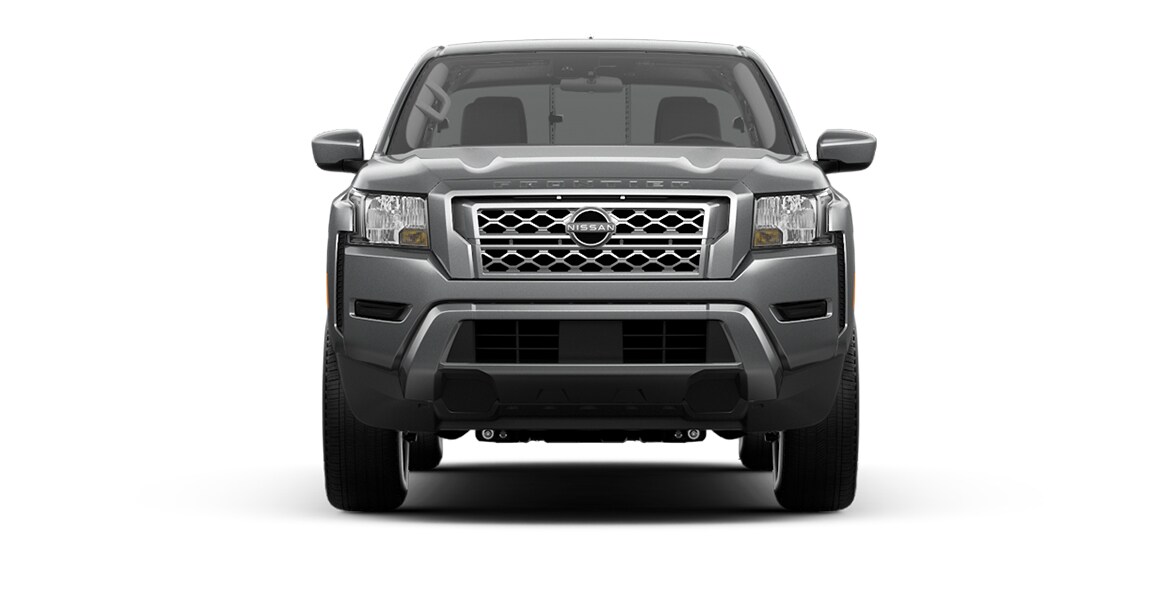 2022 Nissan Frontier body-color grille with gloss metallic inner.