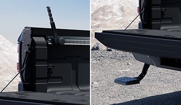 2023 Nissan Frontier bed access package.