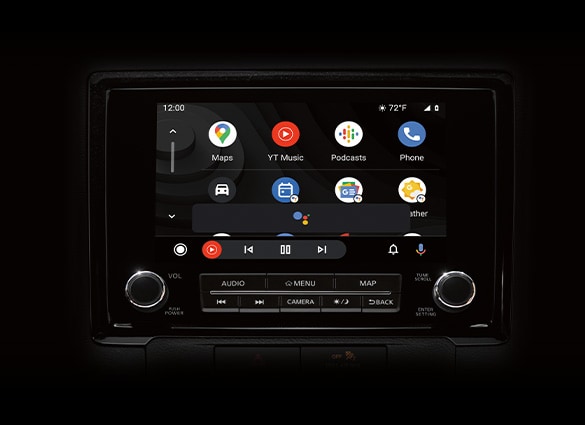 2023 Nissan Frontier touch-screen showing Android Auto™ apps.