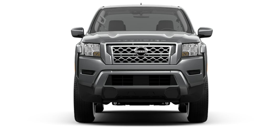 2023 Nissan Frontier body-color grille with gloss metallic inner.
