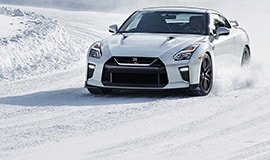 2021 Nissan GT-R Driving on Snow