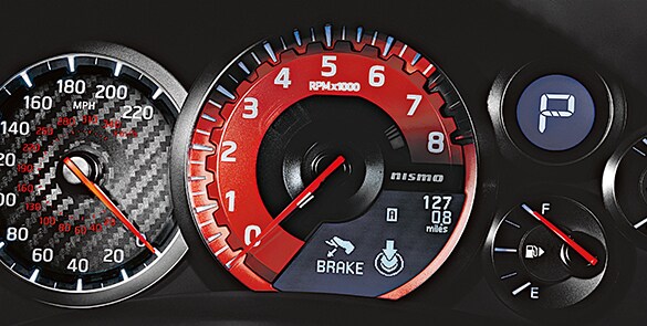 2021 Nissan GT-R NISMO combi-meter gauges