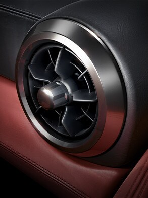 2023 Nissan GT-R detail of interior precision-touch vent.