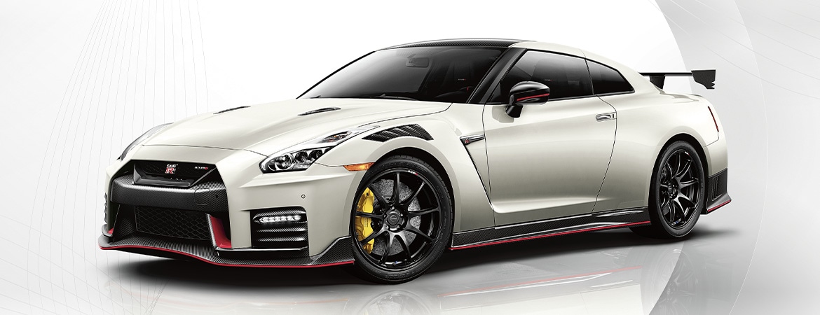 2023 Nissan GT-R NISMO against a white background.