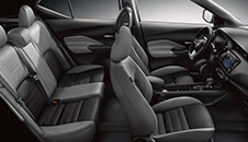 2022 Nissan Kicks interior view of front and back seats