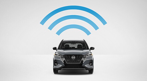 2022 Nissan Kicks with WiFi symbol above car
