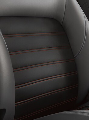 2022 Nissan Kicks contrast stitching on front seat